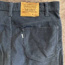 Vintage Levis 517 Corduroy Jeans Pants USA Blue White Tab Mens 36x31 1970s