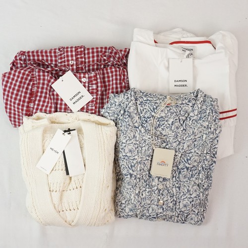 Damson Madder, ME+ EM & Faherty Women's Shirts Sweater And Dress Lot of 4
