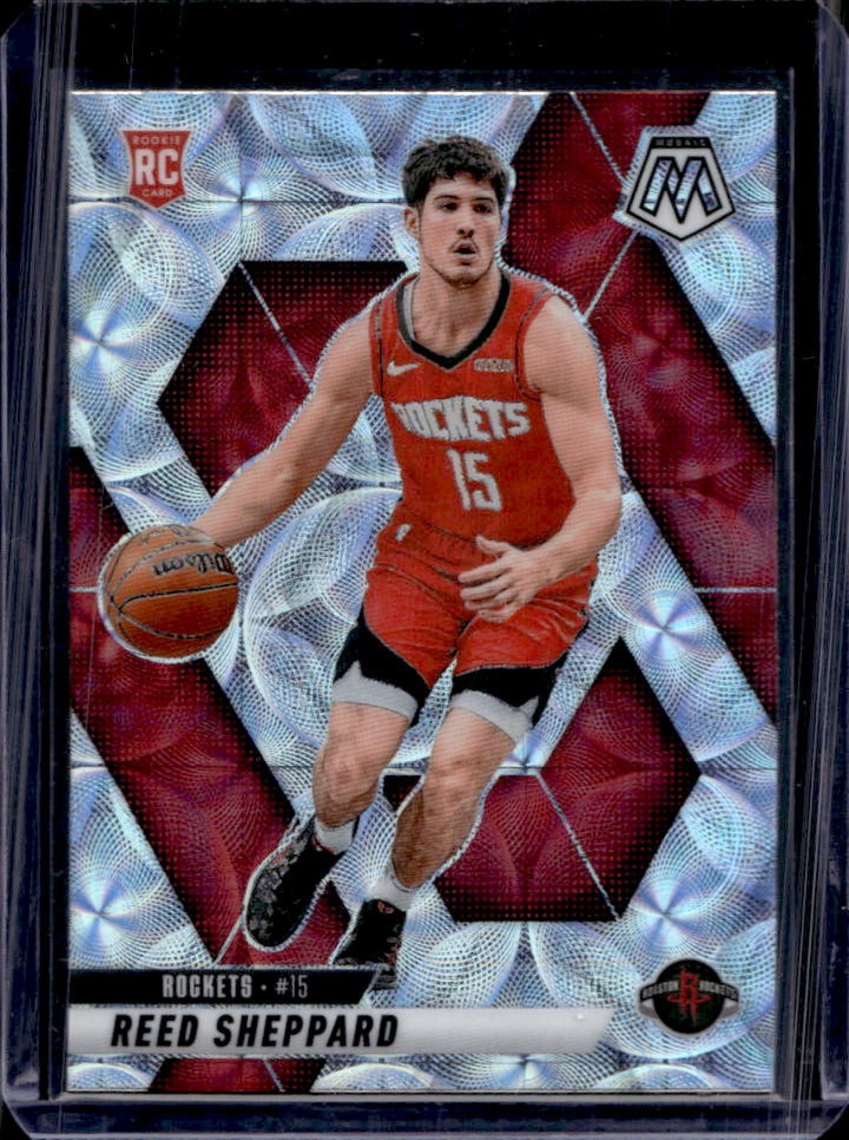 2024-25 Mosaic Reed Sheppard RC International Rookie #249 Rockets