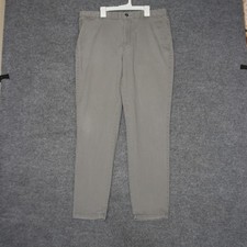 Charles Tyrwhitt Chinos Mens 36x32 Grey Excellent Slim Fit Cotton Stretch Pants