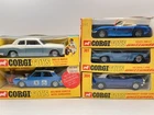 For buyer KH910206. 5 vintage corgi cars, 273, 301, 302, 304 & 375