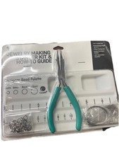 Cousin DIY Jewelry Making Kit with Jewelry Pliers and Findings, Silver, Teal
