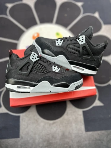 Jordan 4 Black Canvas