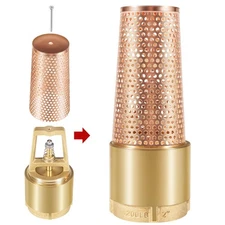 2 Inch Foot Valve for Irrigation Pump, No-Lead Brass Foot Valve, One-Way
