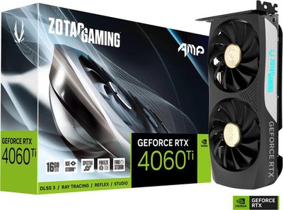 (Factory Refurbished) ZOTAC GeForce RTX 4060 Ti 16GB ZT-D40620F-10M Video Card