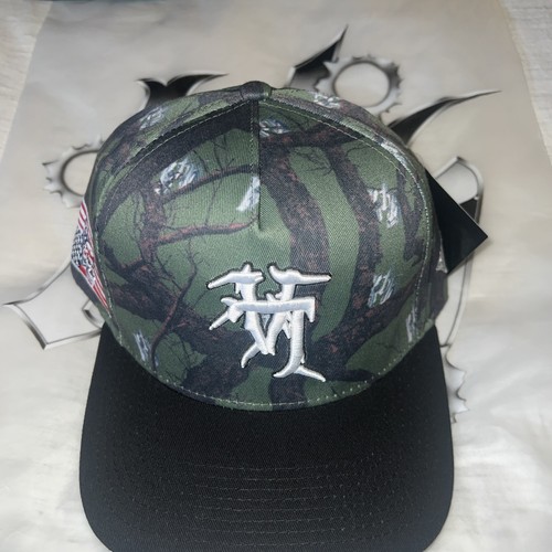Casquette KTH Kill The Hype Sacred LA Paisley Rhinestone - Snapback Noir - Neuf Avec étiquettes