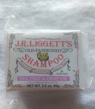 J·R·LIGGETT'S All-Natural Shampoo Bar, Tea Tree & Hemp Oil Formula - 3.5 Oz Bar
