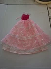 BARBIE DOLL CLOTHES DRESS ONLY 1985 DREAM GLOW PINK GOWN CLOTHING VINTAGE