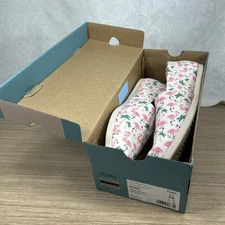 TOMS Natural Hawaiian Flamingo Print Slip-on Shoes 9.5 Womens NEW IN BOX