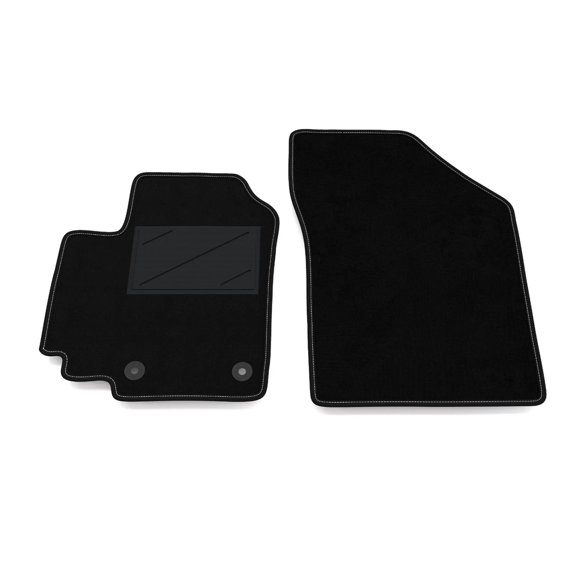 Tappetino Conducente In Velours Premium M MOTOS Per Suzuki Splash 2008-2014 | Grigio, 1 Pezzo, Antiscivolo, Spessore 7 Mm