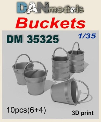 Dan Models 35325 Buckets 10 pcs (6+4) 3D print 1/35