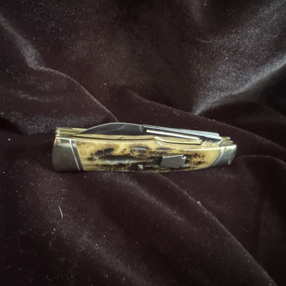 Cuchillo Schatt & Morgan Gunstock Serie XI #042240 2001 descontinuado y 1/600 nuevo en caja Foto 2 de 4