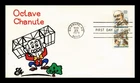 US COVER OCTAVE CHANUTE AIR MAIL FDC COMBO ELLIS ANIMATED HAND COLORED