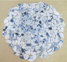 sea glass pottery from Japan Surf-Tumbled Beach Glass very small to small