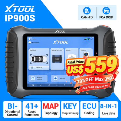 XTOOL IP900S Bidirectional OBD2 Scanner Coding Diagnostic Tool Key Programming