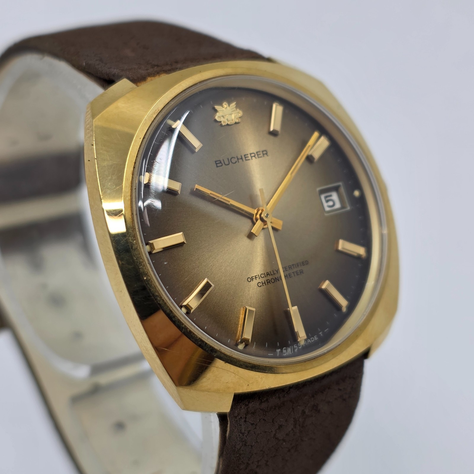 Vintage Bucherer Automatic Chronometer Date Sunbu… - image 6