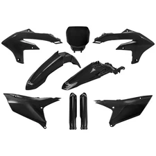 UFO Full Plastic Kit Black For Yamaha YZ450F 2023-2025