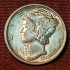 1945-S Mercury Dime 90% Silver Free Shipping