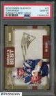 2010 Panini Classics Sunday's Best Gold #22 Tom Brady Patriots 53/100 PSA 10