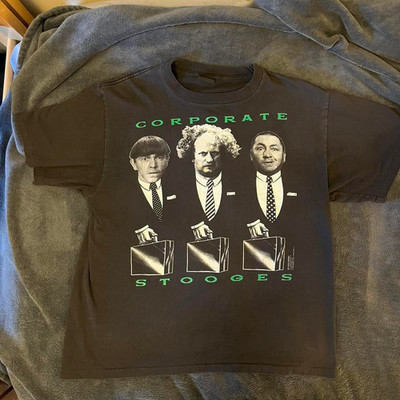 Corporate Stooges Three Stooges Tee Unisex T-Shirt Full Size TP428  - Free Ship