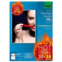 Sigel Fotopapier Din A4 HochgläNzend 195 G/Qm 40 Blatt