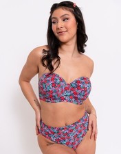 Curvy Kate Bikini Top Strapless Multiway Bandeau Kitsch Kate Womens Floral D-J