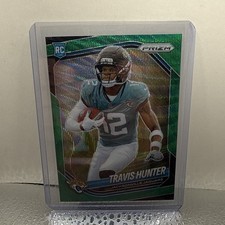 2025 Prizm Travis Hunter #301 Green Wave RC - JAX Jags