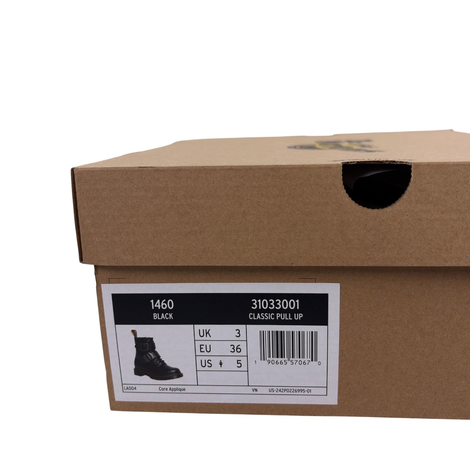 Dr. Doc Martens 1460 Buckle Pull Up Side Zip Boots Womens Size 5 Black $225 NEW thumbnail 8