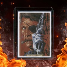 2024 Skybox Marvel Masterpieces '92 Platinum Nick Fury Canvas #64