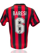 FRANCO BARESI SIGNED AC MILAN 1995/96 HOME SHIRT (ACG CERT AG17693)