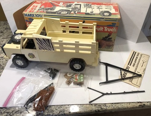 Vintage 1970s MARX TOYS - SAFARI ADVENTURE , PURSUIT TRUCK -IN BOX, MADE IN USA