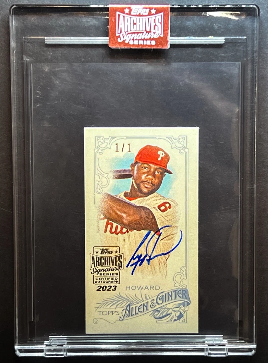 Topps Ryan Howard Baseball Autographed Sports Trading Cards