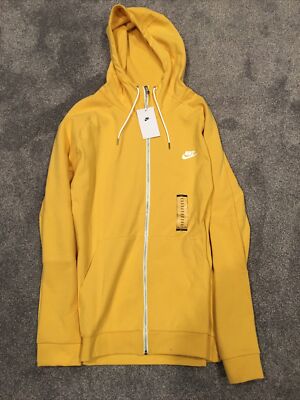 Nike Sportswear Full Zip Hoodie Jacket Yellow Gold Mens 2XL