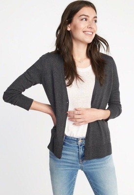 navy button down cardigan