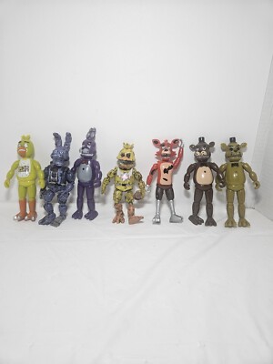 FNAF Five Nights At Freddys Lot Of 7 Figures 6'' 