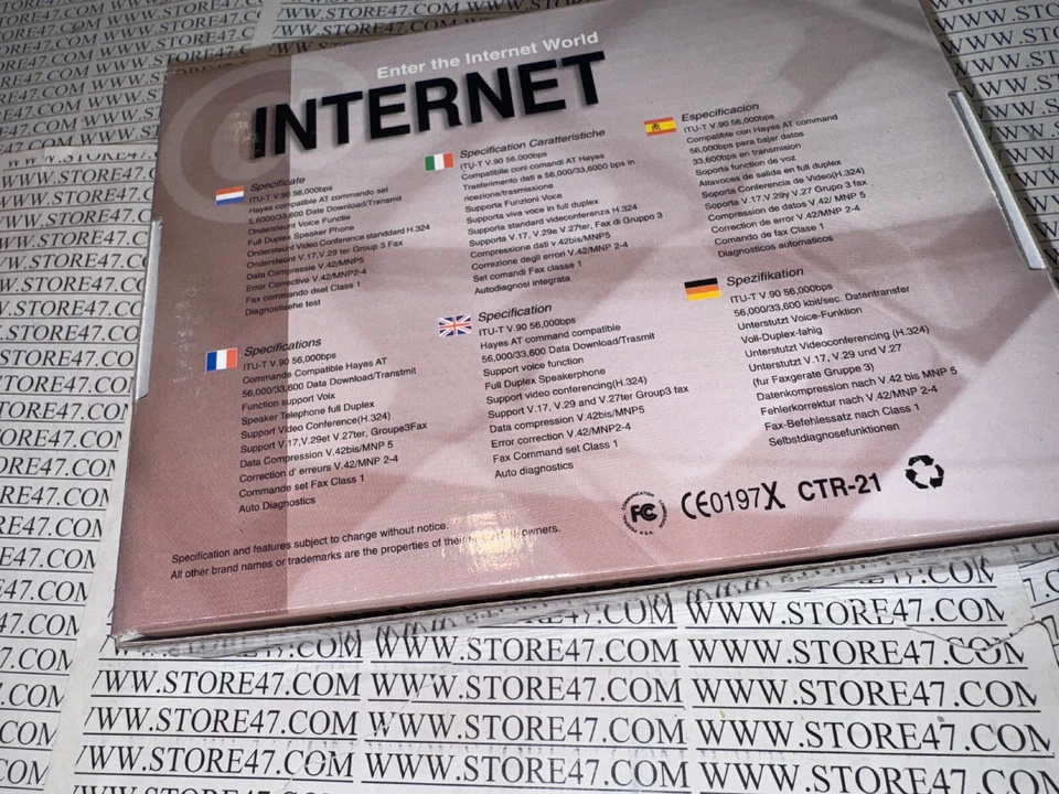 NOS RETRO 56k v.90 K56 Flex PCI MÓDEM VOZ DATOS FAX ENF656-PCI-MOPR Foto 2 de 4