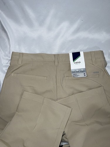 IZOD Khaki GOLF Pants•Slim-Fit Stretch•Men’s Size 30x34 •Moisture-Wicking• NEW! - Picture 16 of 16