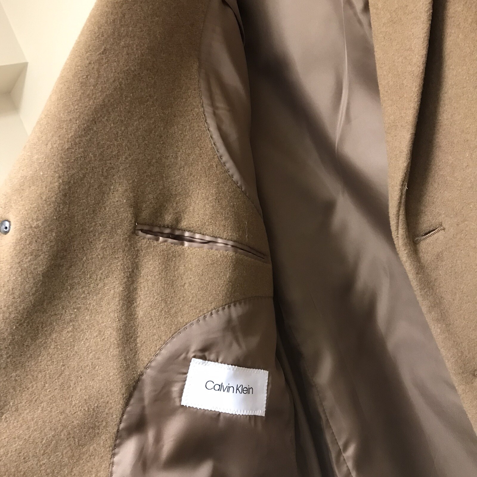 Calvin Klein Men's Prosper WoolBlend XFit Overcoat … Gem