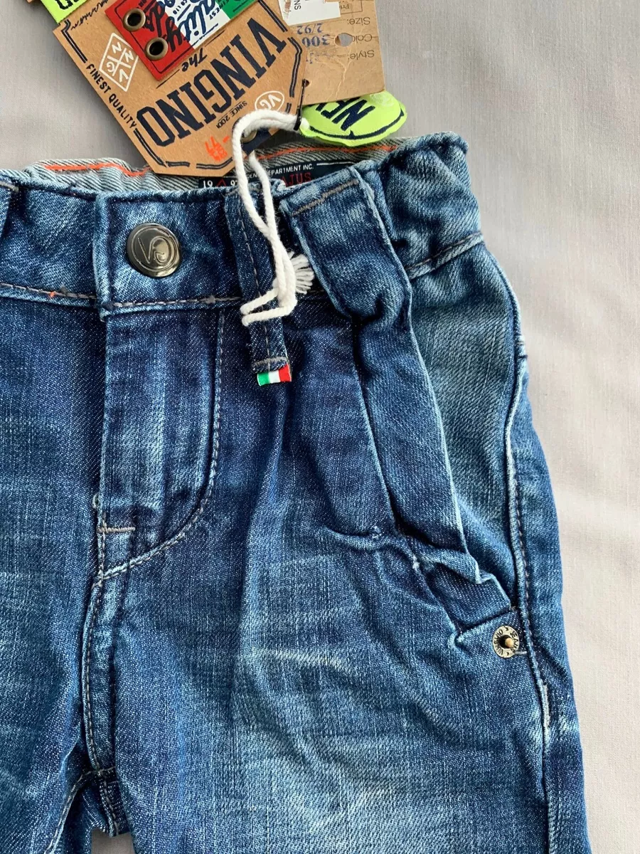 NWT VINGINO Italy BOYS BLUE DENIM JEANS 92 SZ 2 eBay