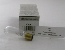 GE CAX Projection Lamp - 50W - 120V - BA15d Base - T8 - Prepaid Shipping