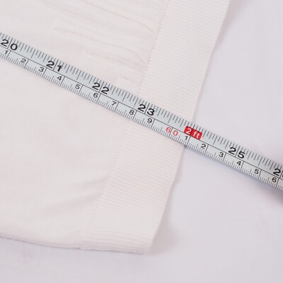 Chanel Vintage Women's White Textured Knit Sleeveless Tank Top
