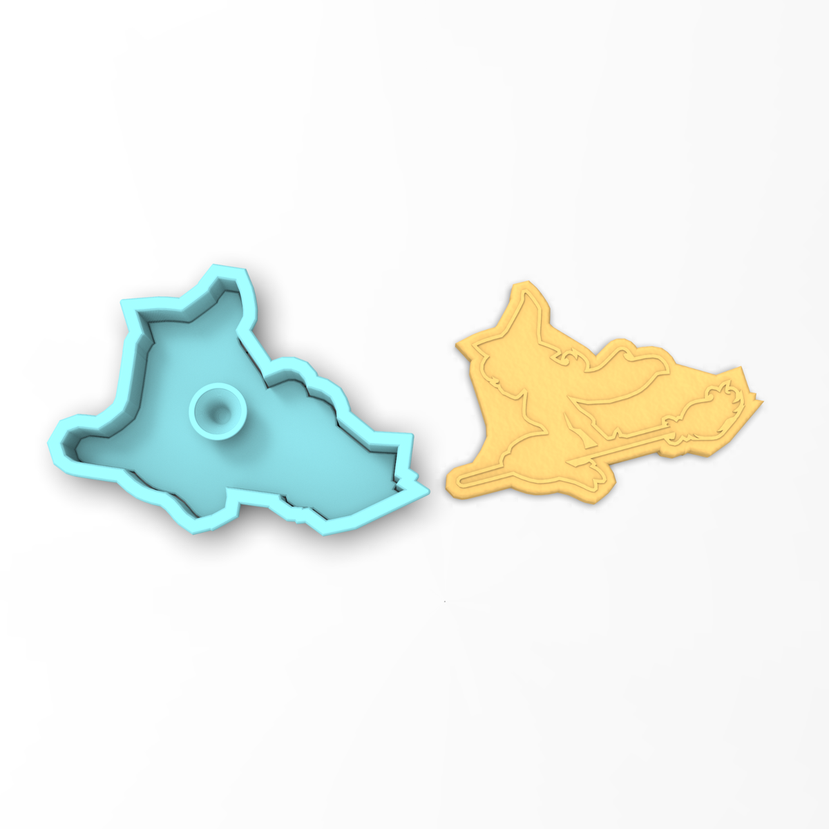 Eddingtons Tagliapasta Strega Sulla Scopa Per Biscotti Di Halloween - 12 Cm, Acciaio