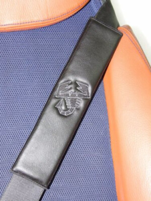 Abarth Sitzgurtpolster, Abarth  seatbelt pads - 1 Paar, 1 pair