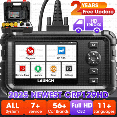 2025 LAUNCH CRP129HD Heavy Duty Truck Diesel Scanner Diagnostic Tool DPF Regen