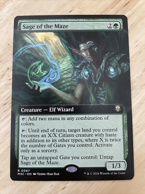 MTG Sage of the Maze Extended Art Commander Modern Horizons 3 M3C Rare NM/M | eBay MTG Sage of the Maze Extended Art Commander Modern Horizons 3 M3C Rare NM/M | eBay