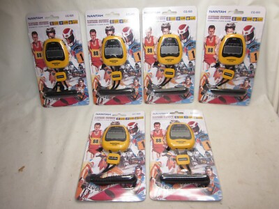 6 x nos lot NANTAH CG-505 ELECTRONIC STOPWATCH stop watch clock alarm