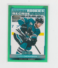 21/22 OPC San Jose Sharks Ivan Chekhovich Neon Green Border RC #518 Ltd #50/50