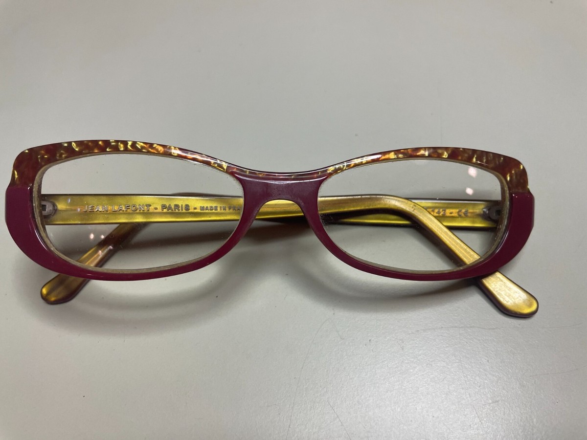 Jean Lafont Paris France Douceur 646 Red / Tortoice Full Rim