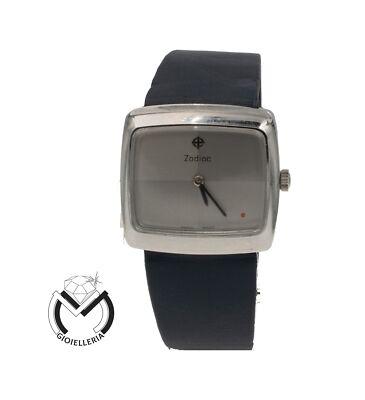 ZODIAC Uhr roter Punkt grau Handaufzug nur Zeit Stahl Damen 19...