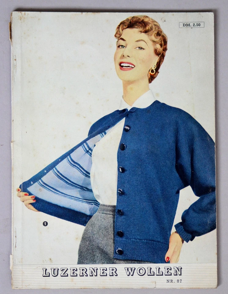Strickmuster / Anleitung - Luzerner Wollen Nr. 7 – 50er Jahre # 2552 - Bild 1 von 4